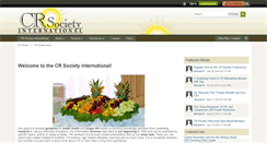 Desktop Screenshot of crsociety.org