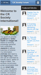 Mobile Screenshot of crsociety.org
