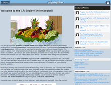 Tablet Screenshot of crsociety.org